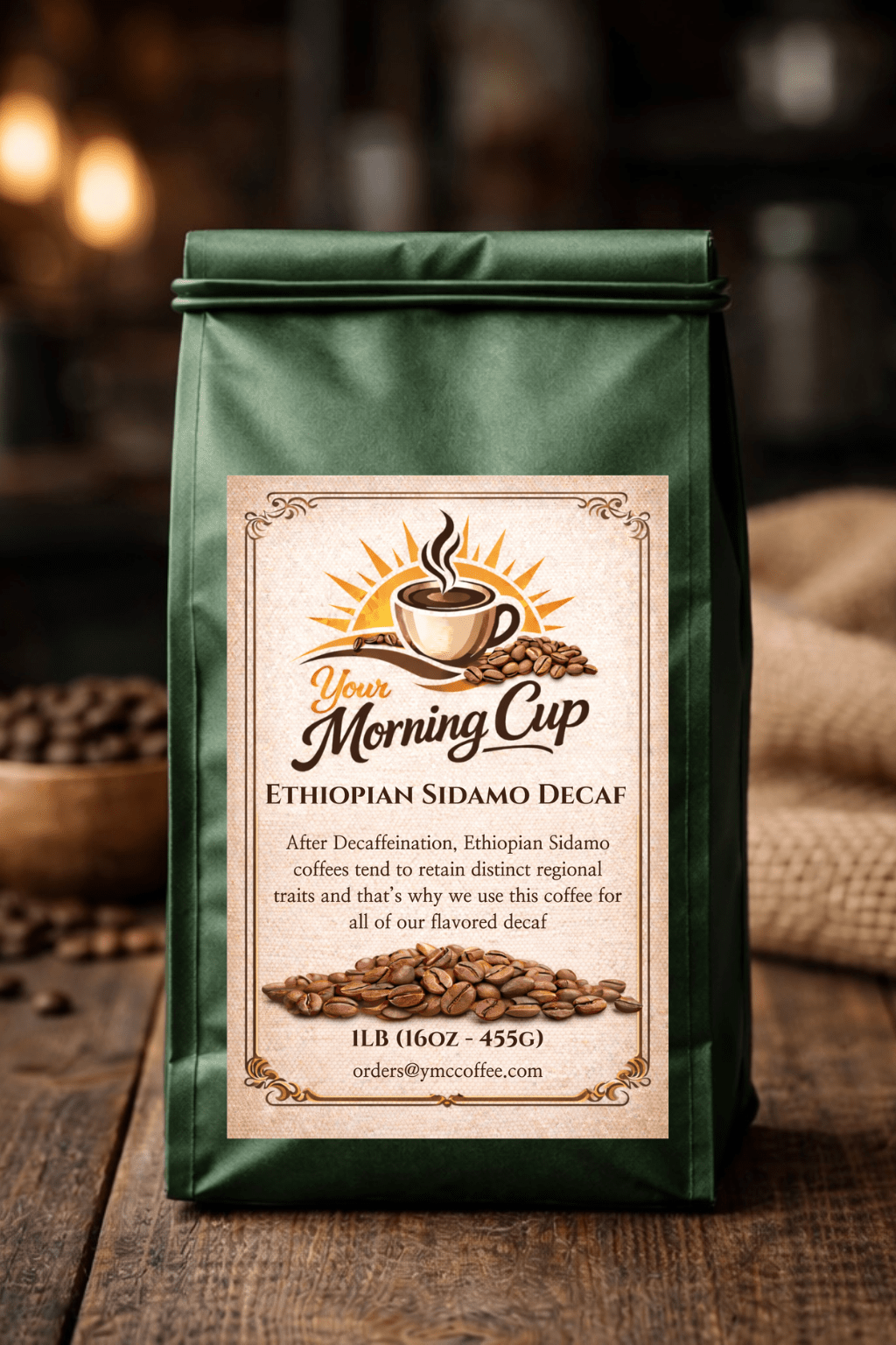 Ethiopian Sidamo Decaf - Your Morning Cup Coffee