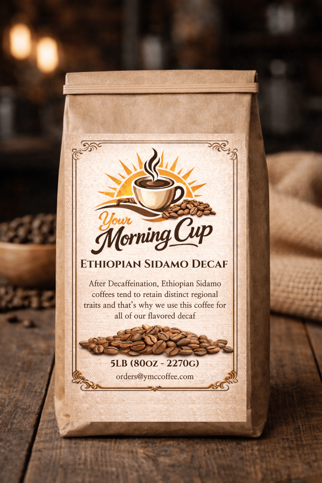 Ethiopian Sidamo Decaf - Your Morning Cup Coffee