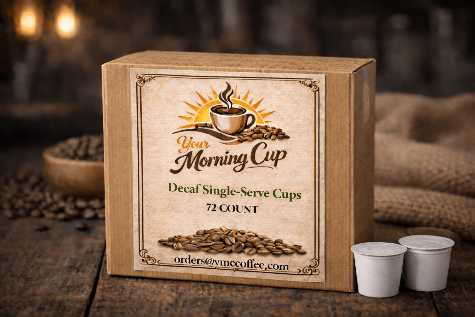 Decaf Single - Serve Cups 72 Count (Bulk Pack) - Your Morning Cup Coffee